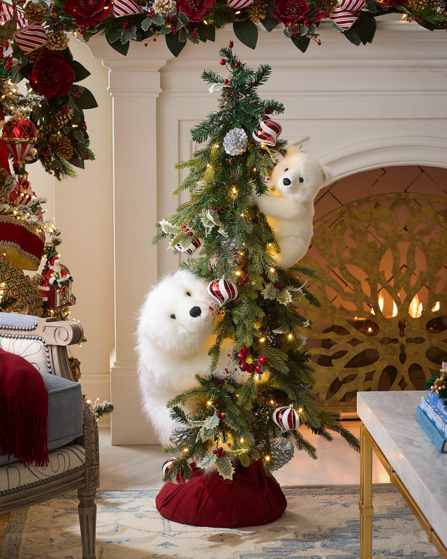 Peppermint Cheer White Play Tree, 48"